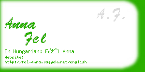 anna fel business card